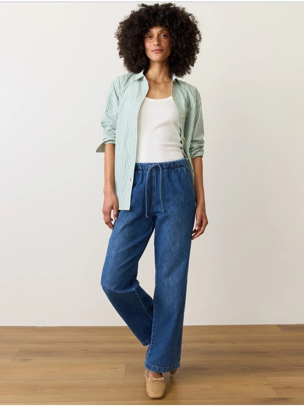Drawstring Denim Pant - Picture 12 of 12